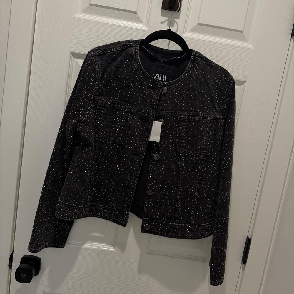 Zara Black Studded Jacket - NEW WITH TAGS
